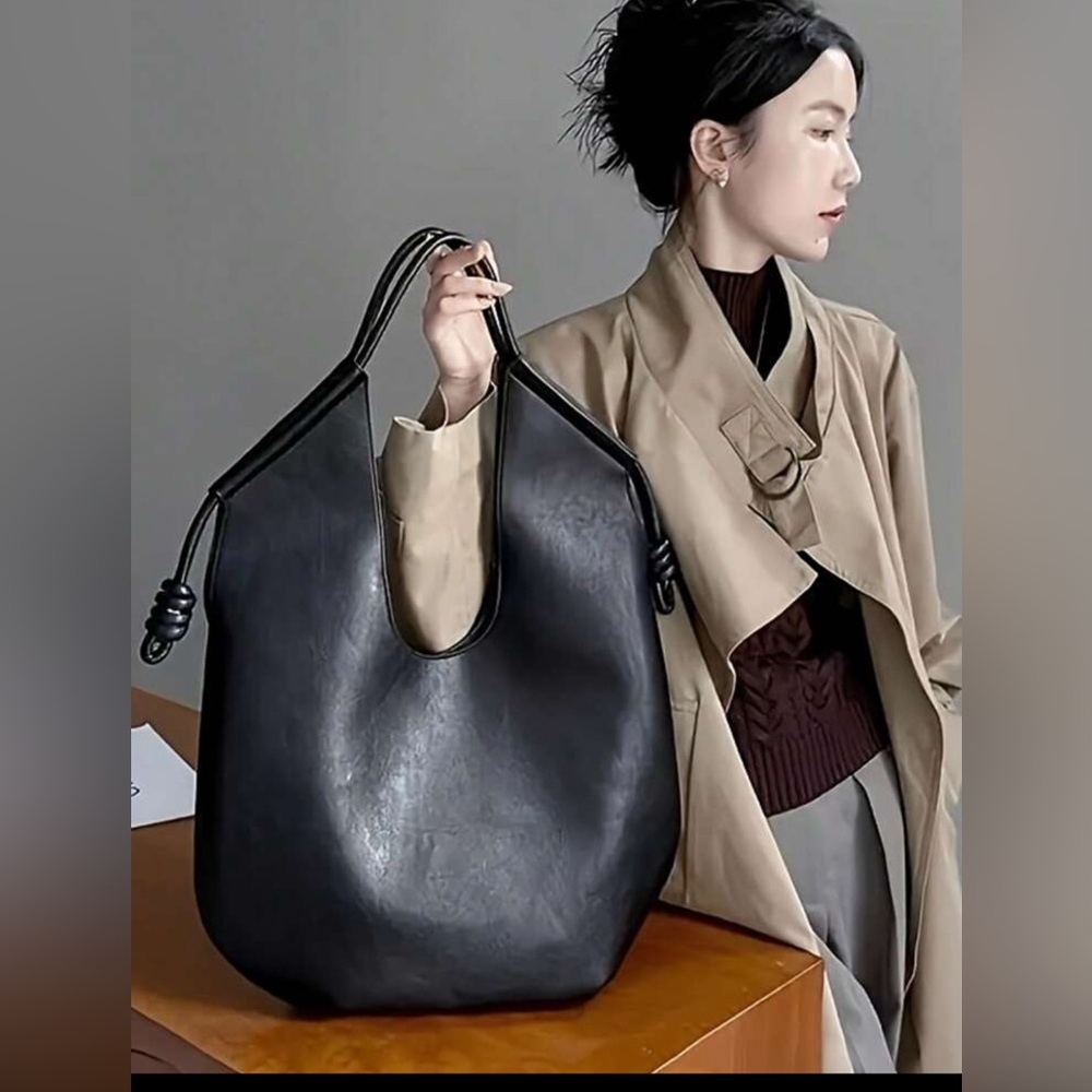 Elegant PU Leather Hobo Bag